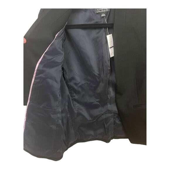 J. Crew Going Out Blazer In Stretch Twill Black Size 4 NWT - Picture 8 of 12